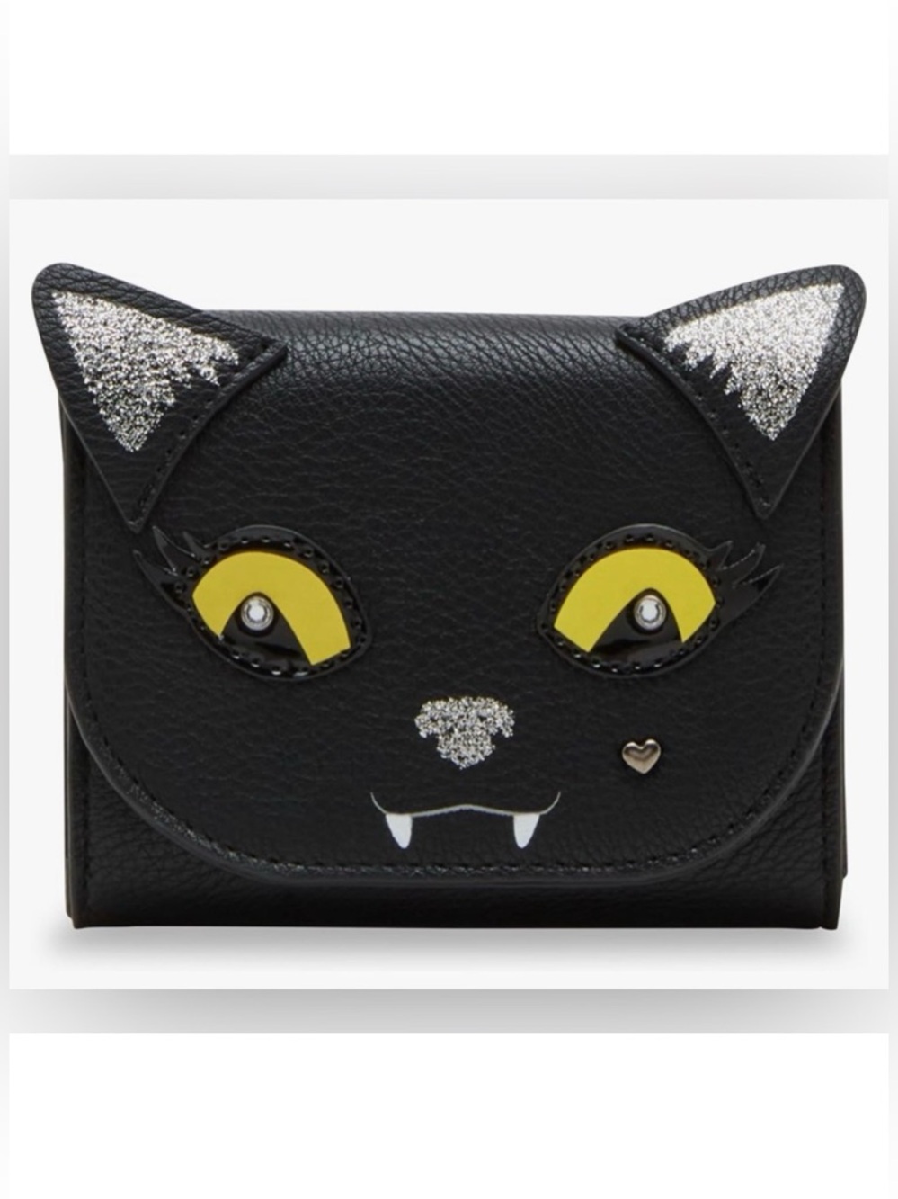 🩶BETSEY JOHNSON BLACK CAT BIFOLD WALLET - NWT🩶